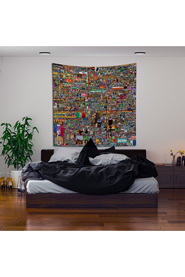 Reddit Place Duvar Örtüsü - 135 Cm X 135 Cm - 8