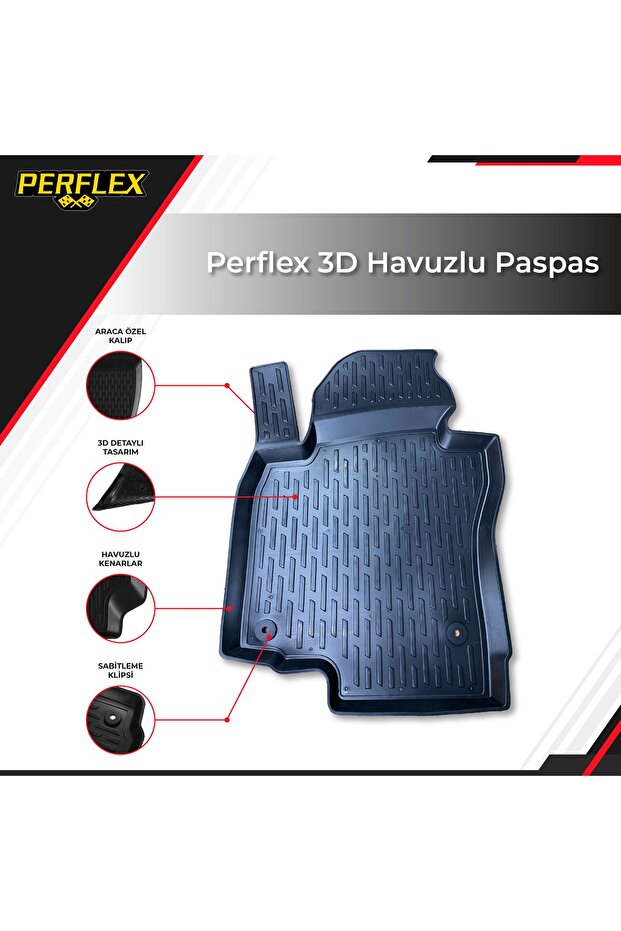 Skoda Yetı 2009-2017 Araca Özel 3d Havuzlu Paspas - 2