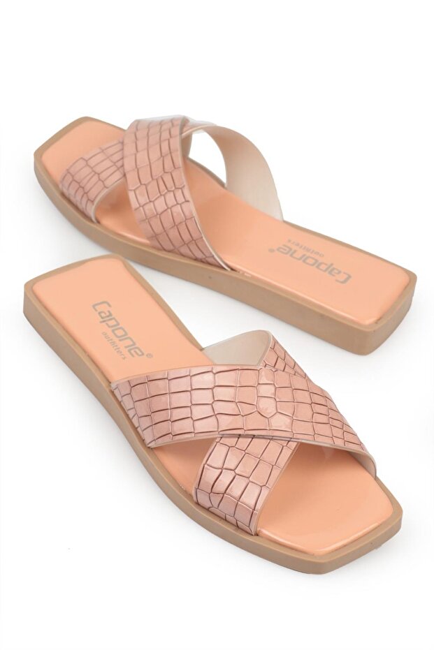 Capone Cross átlátszó pántos papucs - 3