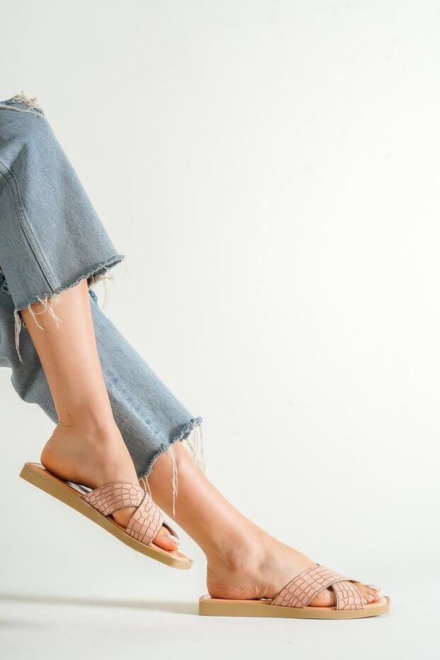 Capone Cross átlátszó pántos papucs - 5