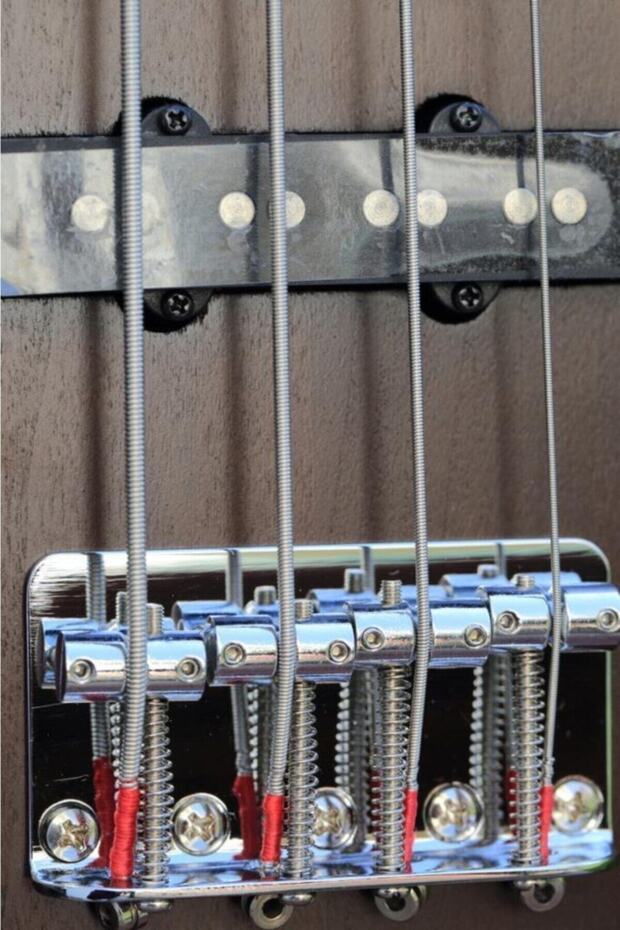 Ab4pjopw Bas Gitar Actıon, Double Cutaway, Open Pore Ceviz, - 7
