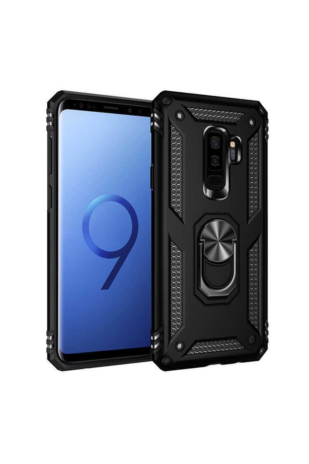 Galaxy S9 Plus Case Armor Armor with Ring Stand Magnetic