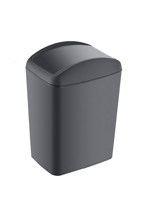 Soft Midi Çöp Kutusu, Döner Kapak 10 Litre - 1