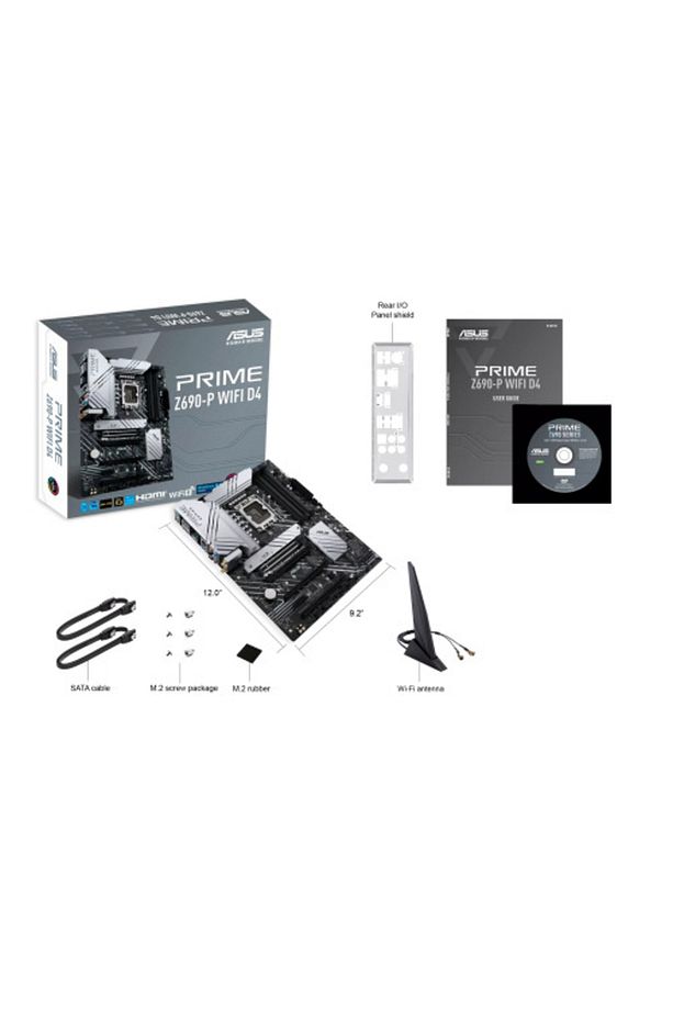 Prıme Z690 p Wıfı D4 4xddr4 3x M.2, Hdmı Dp Wi fi 6 12.nesil Lga1700 Soket Argb Gaming A - 5