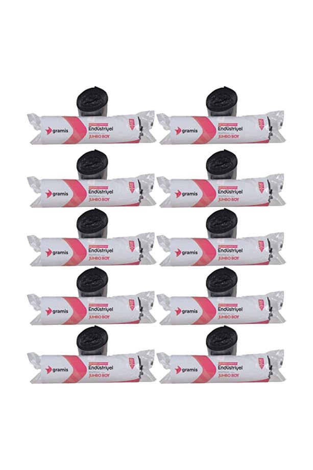 10 Rulo Endüstriyel Jumbo Çöp Poşeti 400 gr 80x110 cm 100 Adet - 1