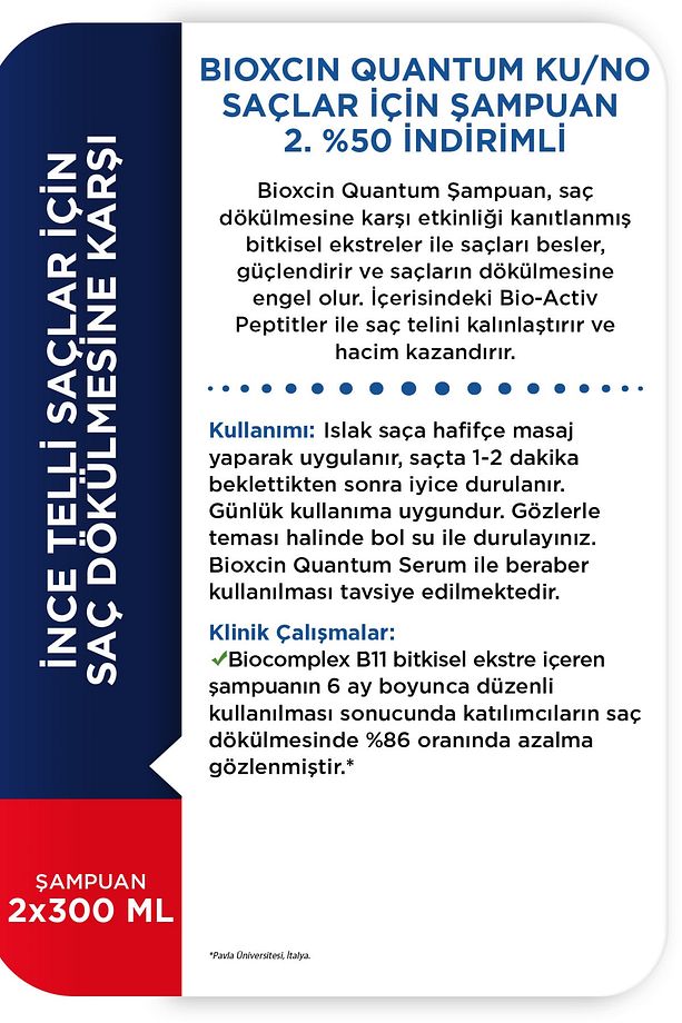 Quantum Kuru Ve Normal Saçlar Için Şampuan 300 Ml 2.si %50 - 3