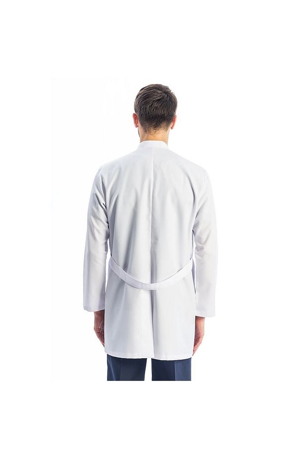 Beyaz Hakim Yaka Doktor Laboratuvar Eczacı Hemşire Diş Hekimi Öğretmen Önlük - 11