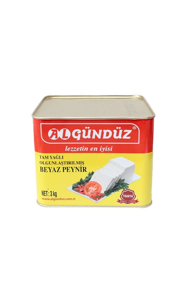 Algündüz Yumuşak Inek Peyniri 3 Kg Teneke - 1