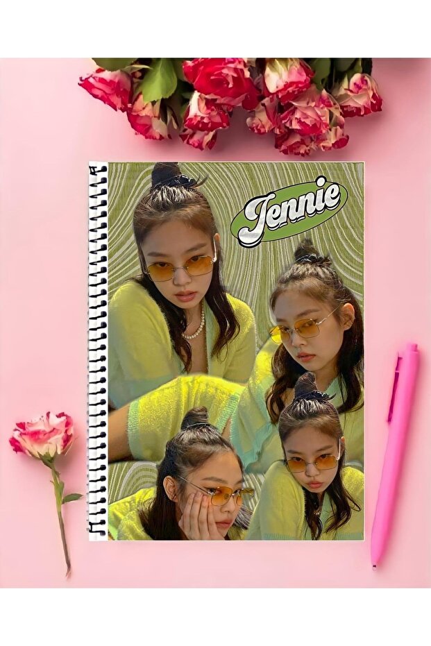 دفتر ملاحظات Blackpink قطعة واحدة بتصميم خاص مقاس A4 مقاس 21*29 سم سلكي كبير الحجم