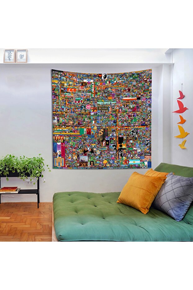 Reddit Place Duvar Örtüsü - 135 Cm X 135 Cm - 5