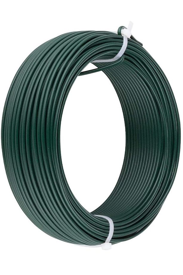 Çit Teli Rulo Çit Gerdirme Teli Pvc Kaplamalı Yeşil 2,4mm 50 Metre Ad036 - 1