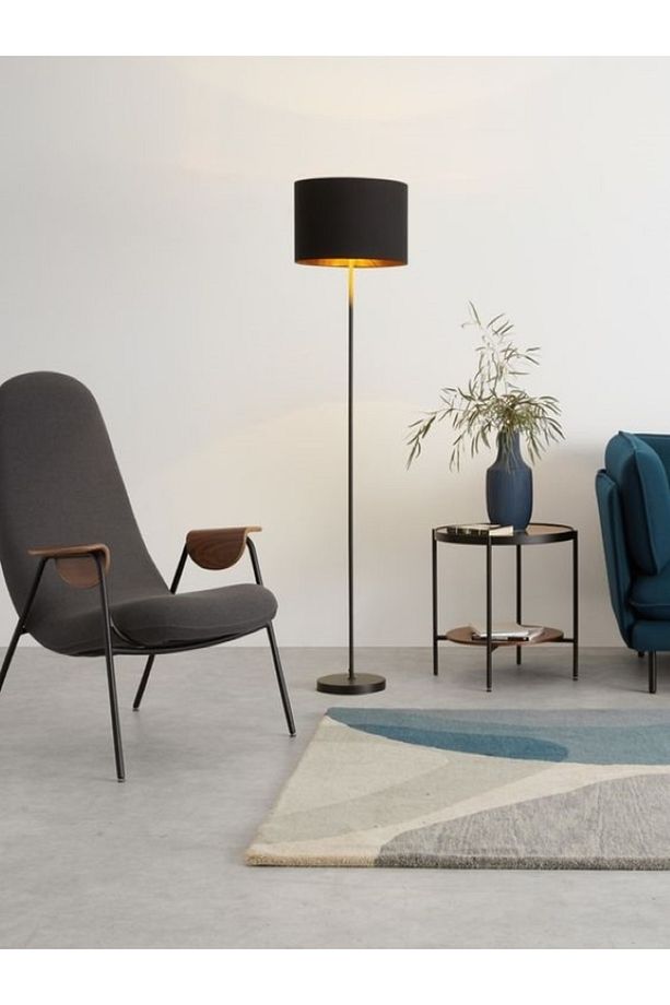Metal Klasik Tek Ayaklı Lambader Siyah 7406 - 2
