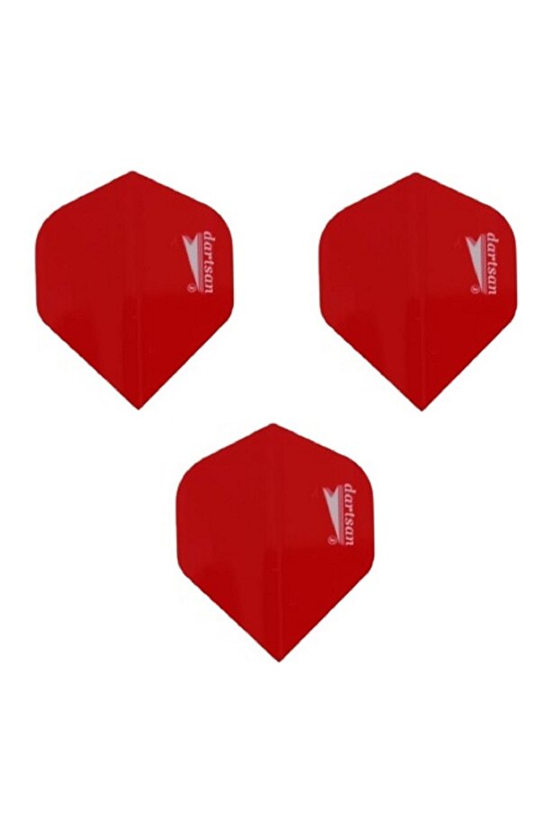 5 Set (15 ADET) Dart Flight-flayt 100 Micron Pet Kırmızı - 4