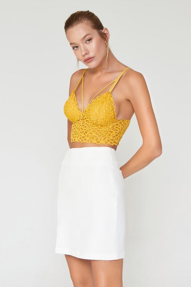 Liona Lace Mustard Bralet Bra Set 1 319t