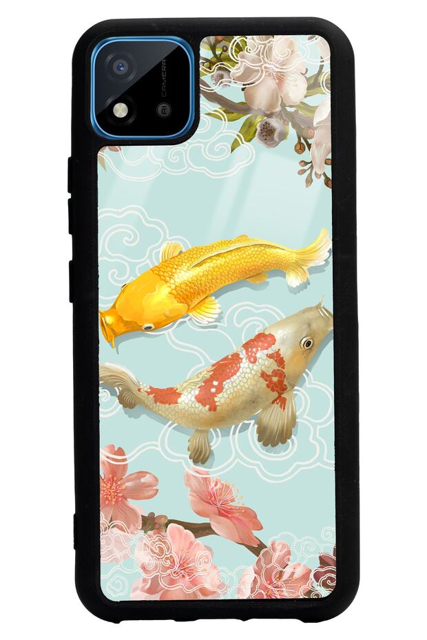 Oppo Realme C11 Glossy Phone Case with Koi Fish Design