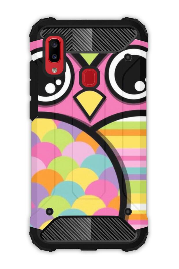 Samsung Galaxy A20 A30 Compatible Case Tank Full Protection Antishock - Owl