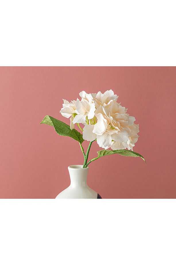 Hortensia Tek Dal Yapay Çiçek 35 Cm Şampanya - 1