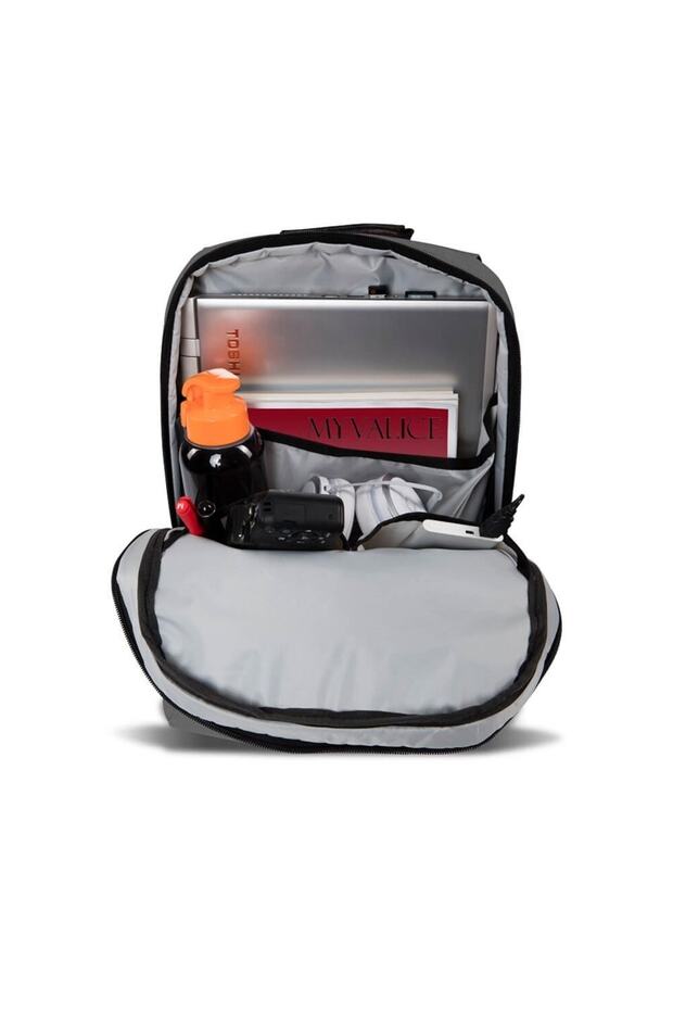 Smart Bag Galaxy Usb Şarj Girişli Notebook Laptop Sırt Çantası Gri - 5