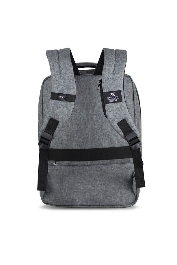 Smart Bag Active Usb Şarj Girişli Slim Notebook Laptop Sırt Çantası Gri - 6