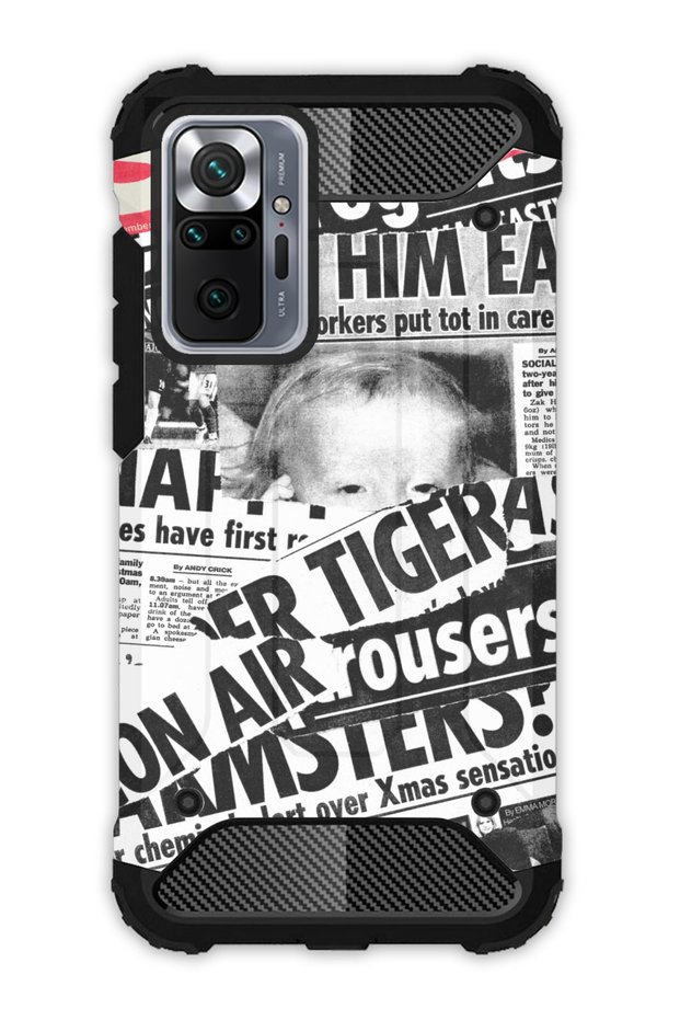 Xiaomi Redmi Note 10 Pro Compatible Case Tank Full Protection Antishock - Newspaper News