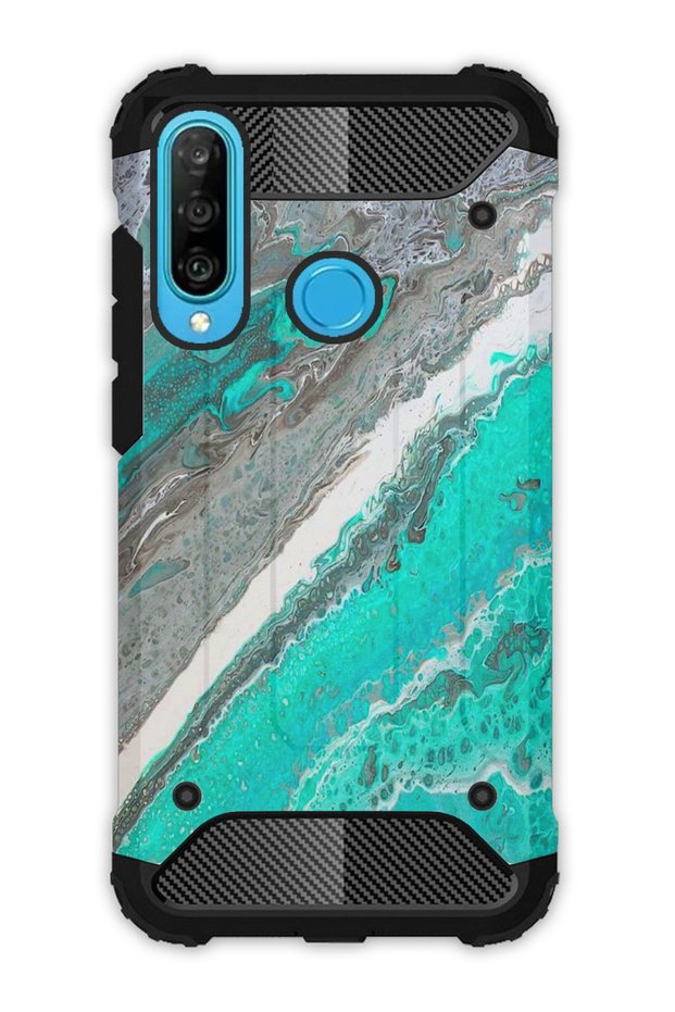 Huawei P30 Lite Compatible Case Tank Full Protection Antishock - Matte Amethyst