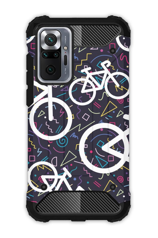 Xiaomi Redmi Note 10 Pro Compatible Case Tank Full Protection Antishock - Bicycle
