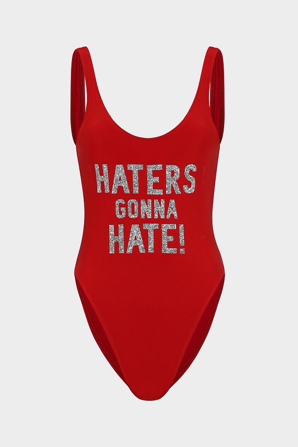 Haters Gonna Hate ! Sloganlı Push Up Mayo - 1