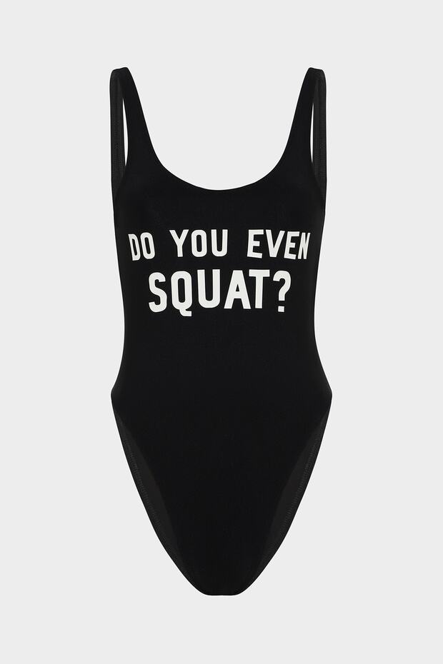 Do You Even Squat ? Sloganlı Push Up Mayo - 1