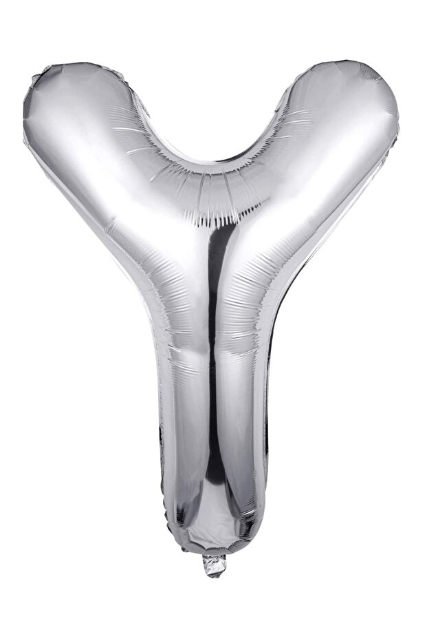 Foil Balloon Letter Y Helium Balloon 100 Cm Silver Color