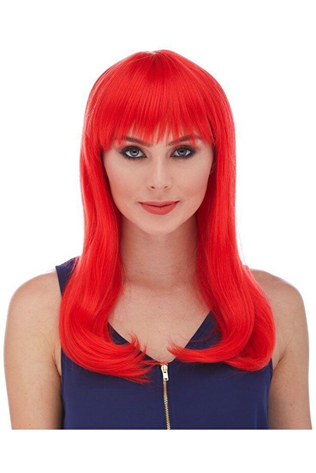 Uzun Düz Parti Peruğu - 1