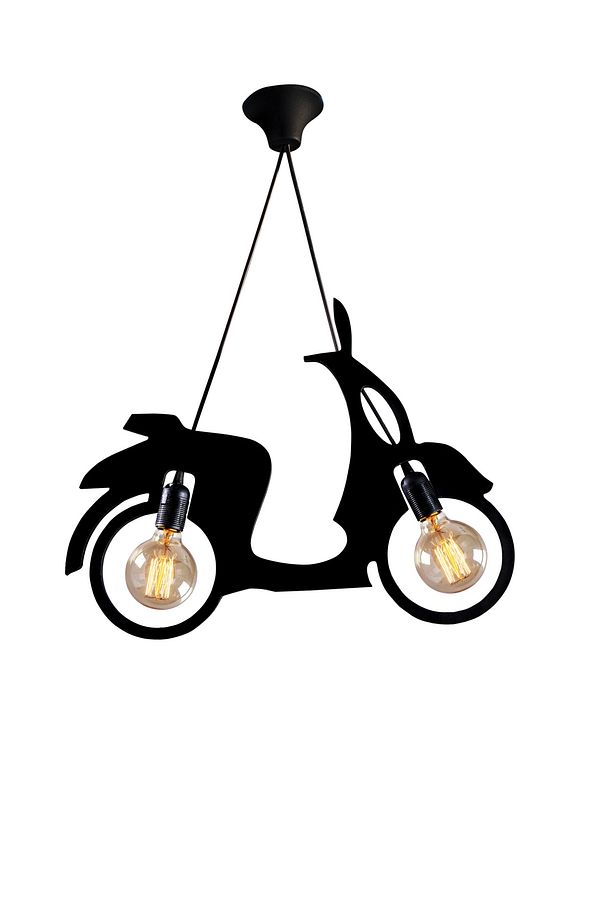 Scooter Motor Bisiklet Avize Sarkıt Modern Rustik Dekoratif Lamba - 5