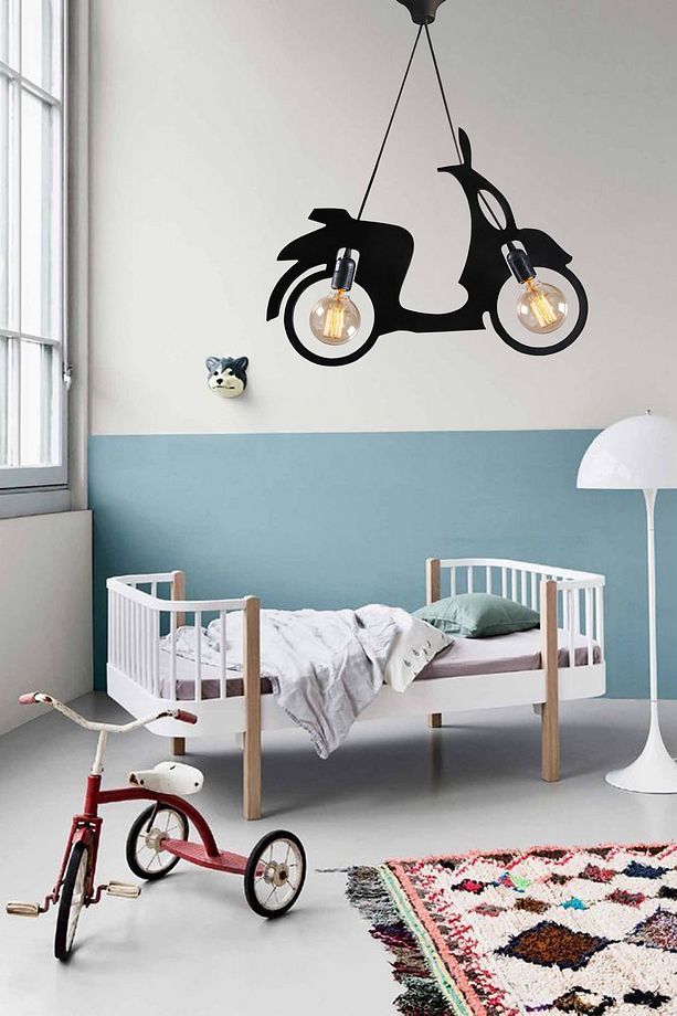 Scooter Motor Bisiklet Avize Sarkıt Modern Rustik Dekoratif Lamba - 8
