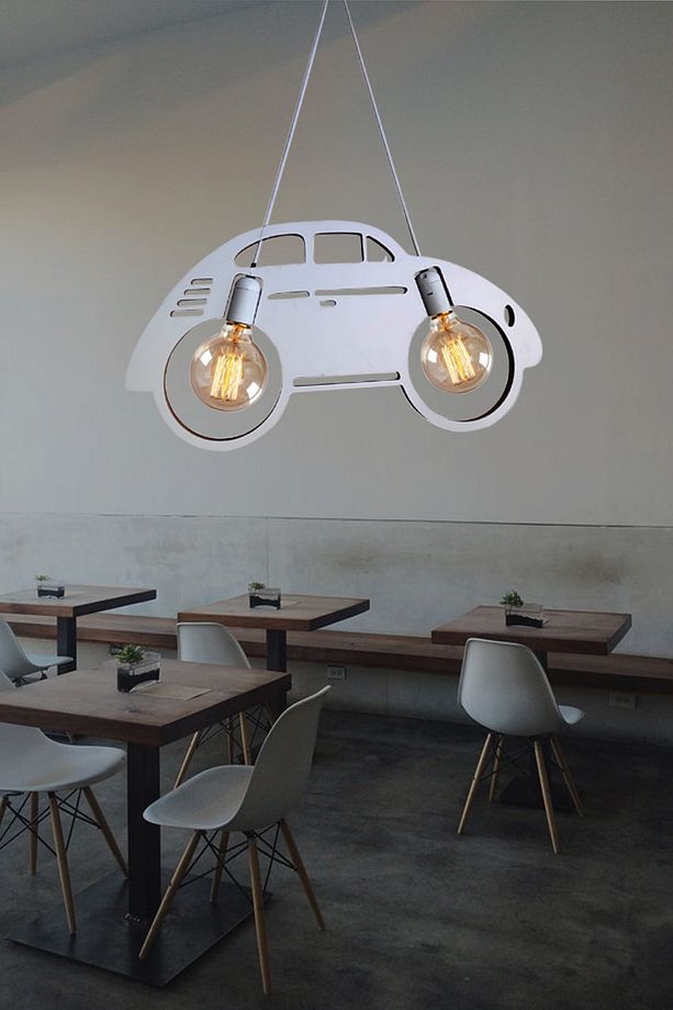 Woswos Avize Sarkıt Modern Rustik Lüks Dekoratif Retro Lamba Genç-çocuk Odası Avize - 8