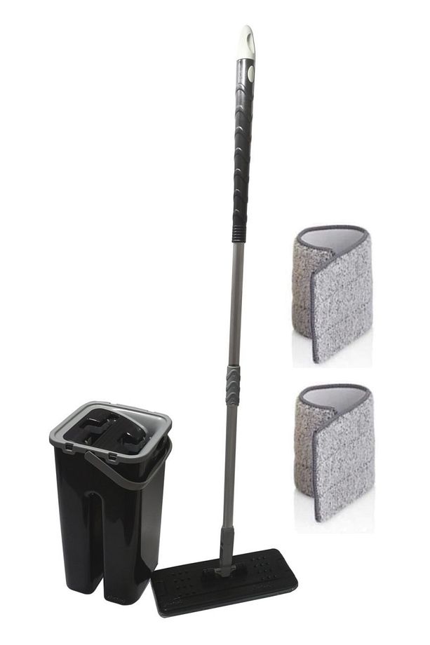 Mikrofiber Sistemli Tablet Mop Çift Paspaslı Smart Flat Mop Temizlik Seti - 3