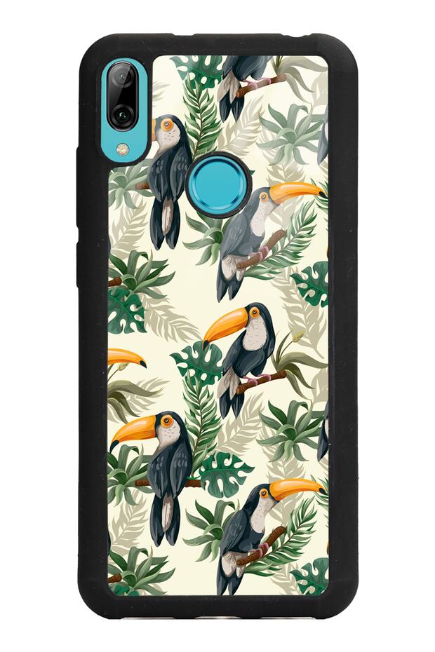 Huawei Y6 (2019) Glossy Phone Case with Toucan Bird Design