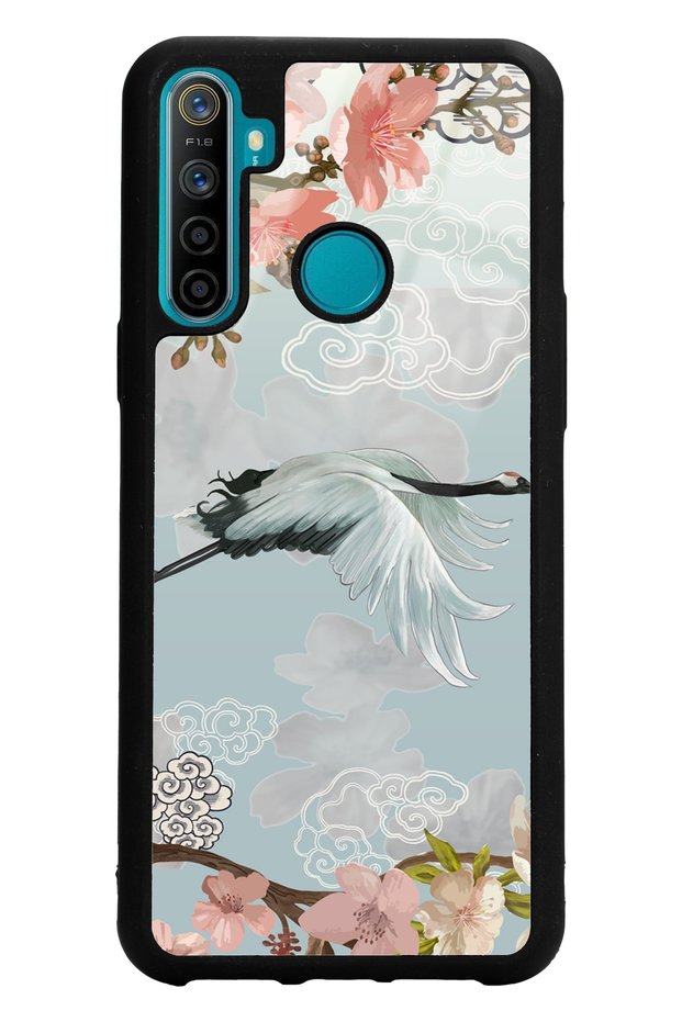 Oppo Realme 5I Watercolor Stork Design Glossy Phone Case