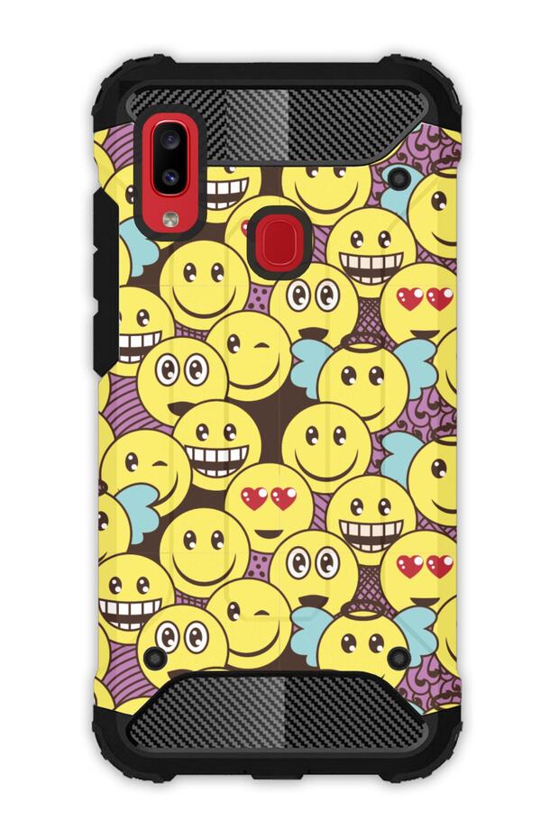 Galaxy A20 A30 Compatible Case Tank Full Protection Antishock - Smile