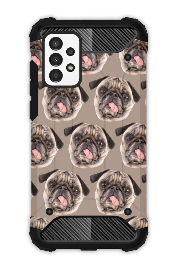 Samsung Galaxy A52 Compatible Case Tank Full Protection Antishock - Pug Pug Dog