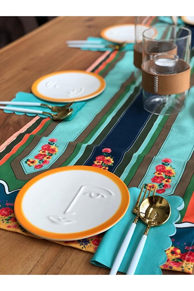 Face Tatlı Tabağı Turuncu - 3