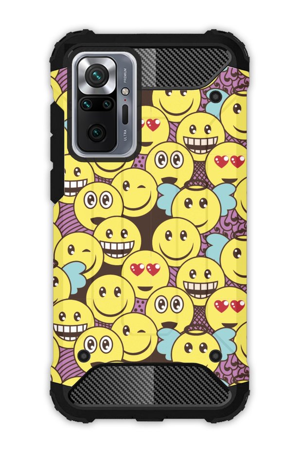 Xiaomi Redmi Note 10 Pro Compatible Case Tank Full Protection Antishock - Smile
