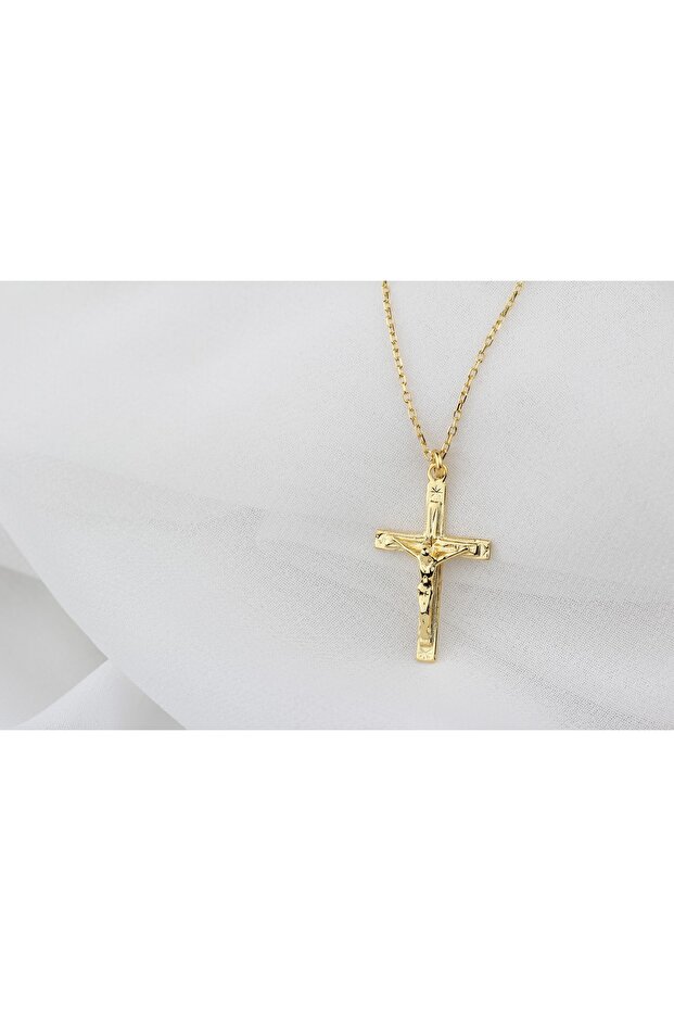 Gümüş Haç Kolye - 4