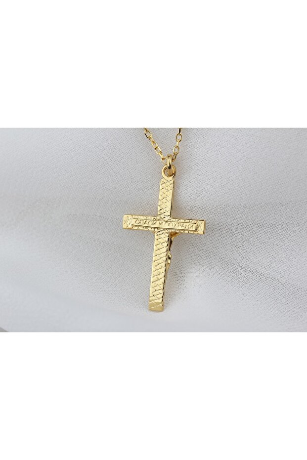 Gümüş Haç Kolye - 5