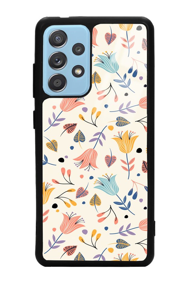 Samsung A52 White Bindan Design Glossy Phone Case