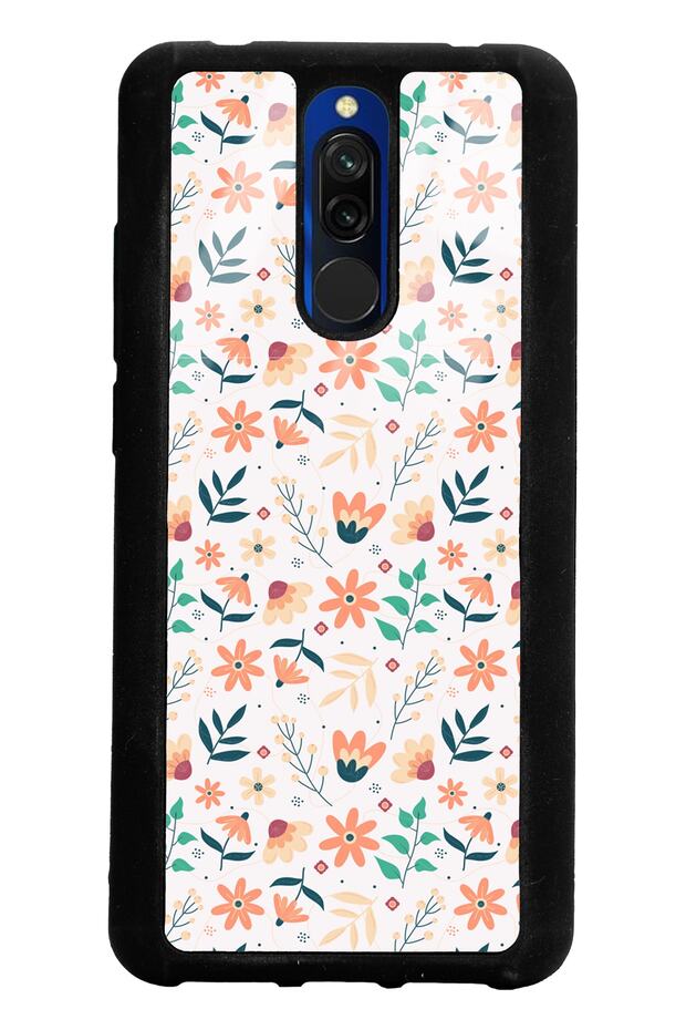 حافظة هاتف Xiaomi Redmi 8 - 8a صغيرة لامعة بتصميم خريفي