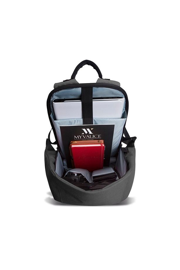 Smart Bag Secret Usb Şarj Girişli Akıllı Laptop Sırt Çantası Gri - 5