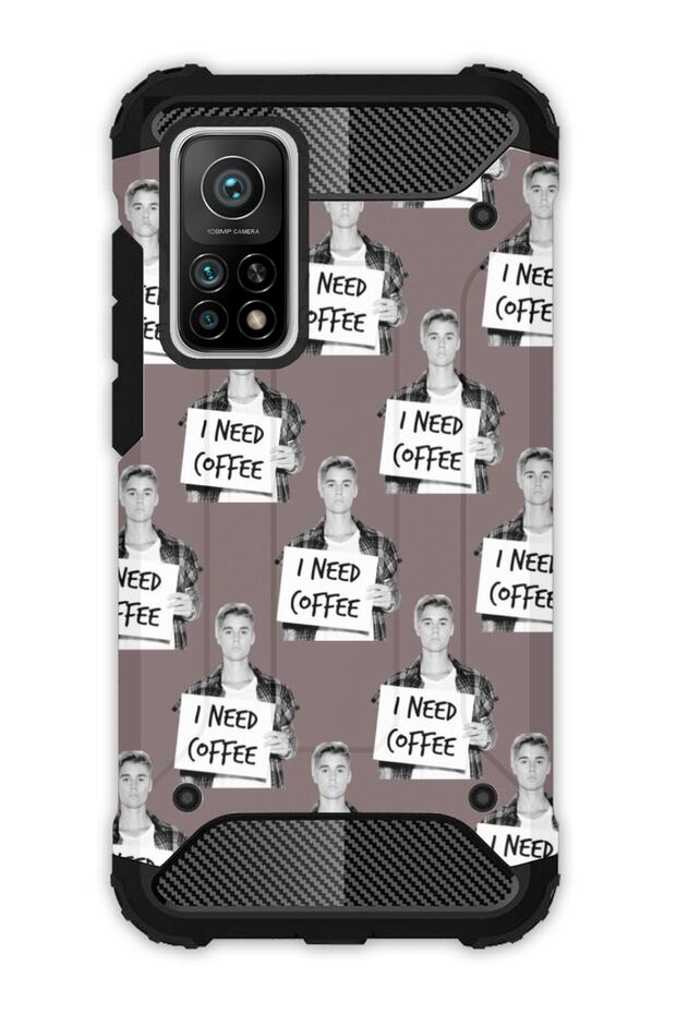 Xiaomi Mi 10t - Mi 10t Pro Compatible Case Tank Full Protection Antishock - Justinbieber 88