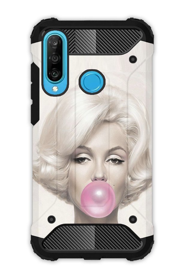 Huawei P30 Lite Compatible Case Tank Full Protection Antishock Trend Marliyn