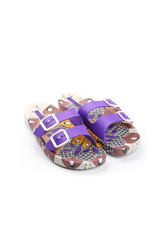 Summer Two Buckle Non-Slip Sole Young Girl Slippers