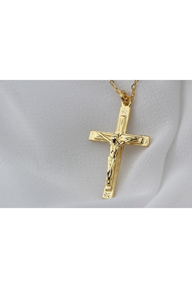 Gümüş Haç Kolye - 1
