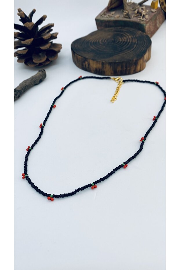 Handmade Ethnic Authentic Hippie Beads Cherry Necklace